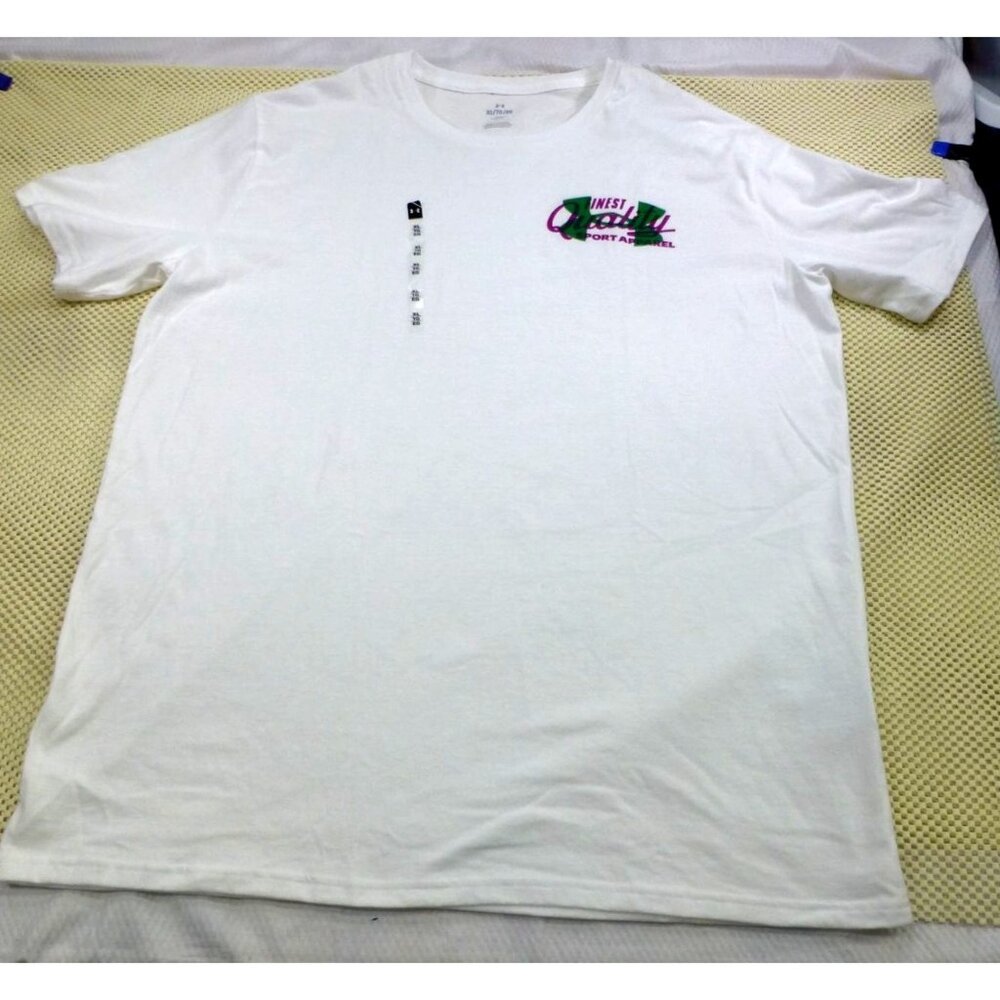 Under Armour Mens XL Loose Fit Vintage White T-Shirt Finest Quality Sport Appare